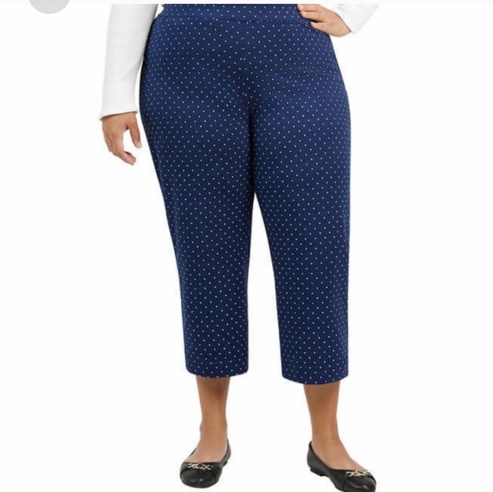 Lands' End Women's Shore Comfort Stretch Knit Carpi Pants Pull On nwt - Picture 3 of 5